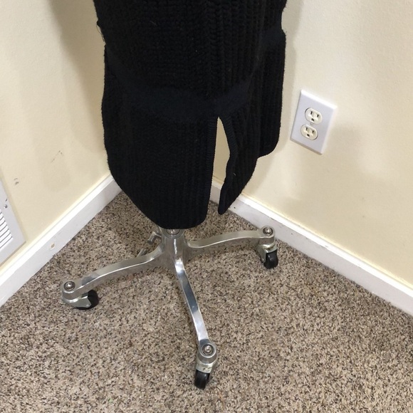 Helmut Lang for Intermix Sweater Dress Sweaterdress Size Small Black Turtleneck - Picture 6 of 14